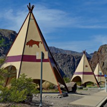 Tipis in the Big Bend Ranch State Park